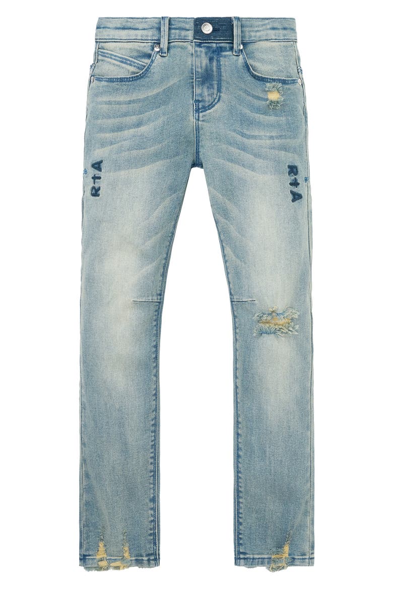 Kids' Carlo Skinny Jeans, Main, color, OCEAN SHINE