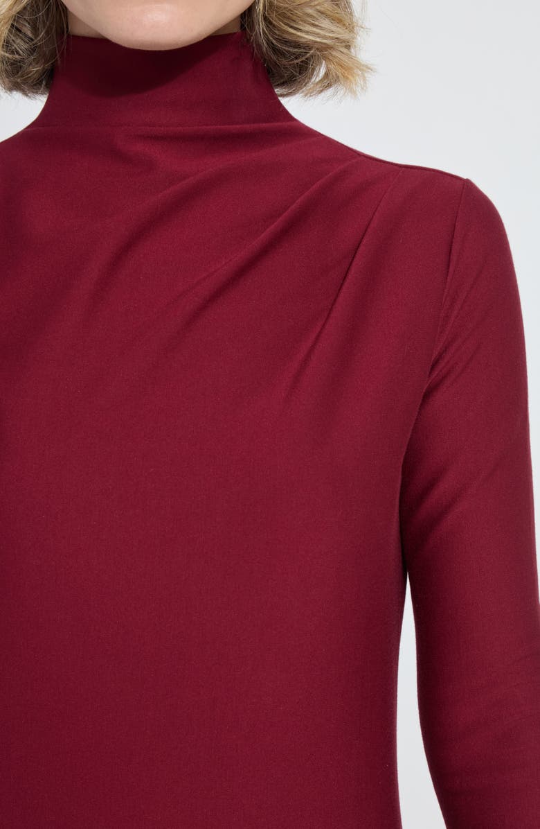 Lysse Yaritza Asymmetric Long Sleeve Maxi Dress, Alternate, color, Red Night