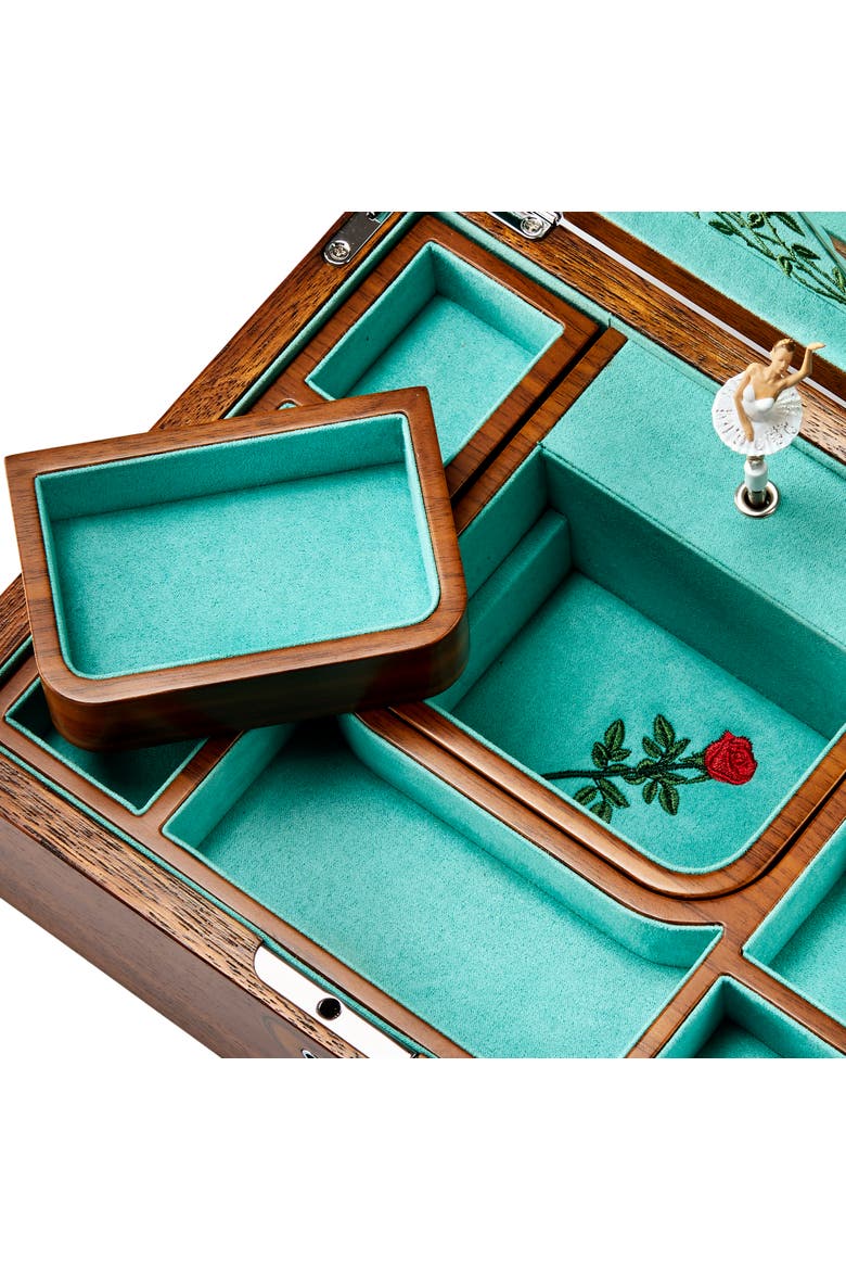 Ballet Musical Jewelry Box, Alternate, color, Walnut Wood