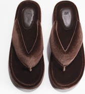 H&M Velour Flip-flops