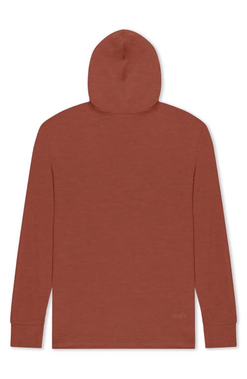 Dalix Mens Ghost Hooded Long Sleeve Jersey Tee In Brown