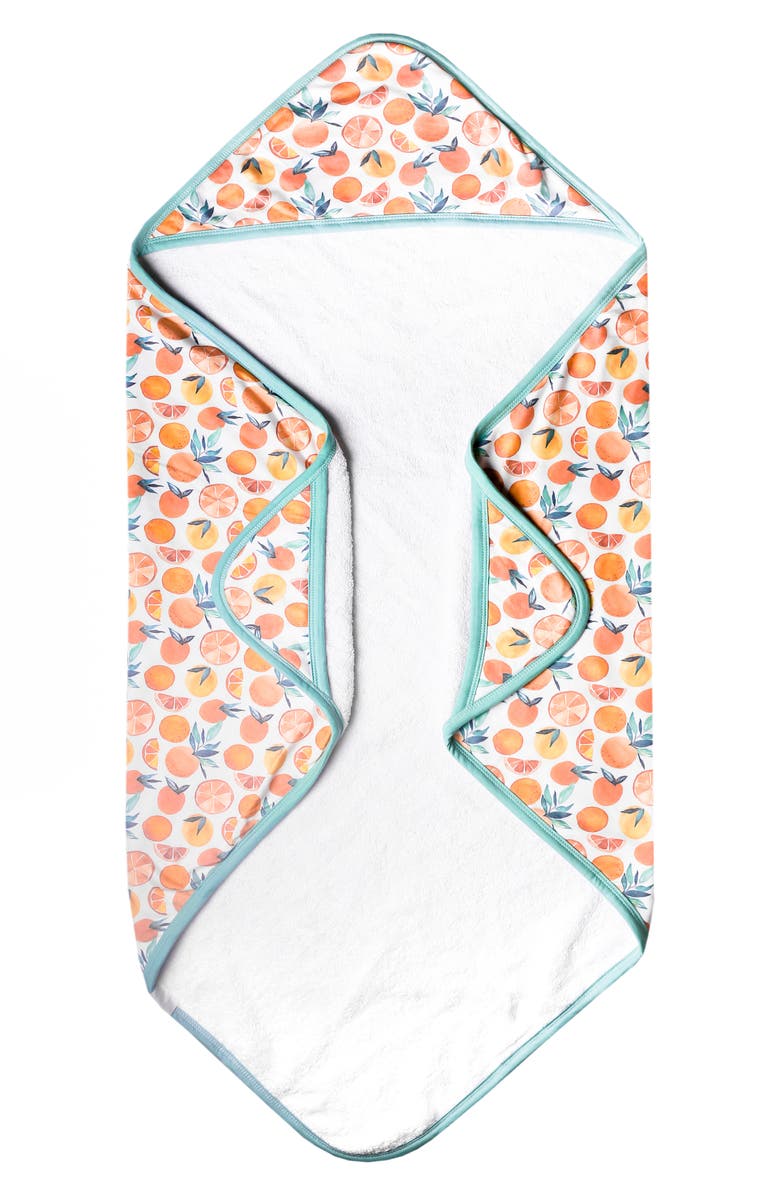 Copper Pearl Premium Hooded Towel, Main, color, Citrus