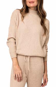 GIBSONLOOK Gigi Rib Mock Neck Sweater