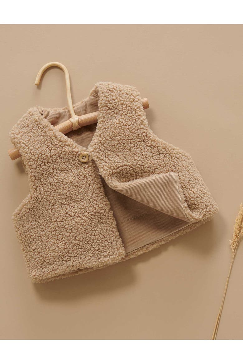 Shearling Reversible Vest, Alternate, color, Mushroom