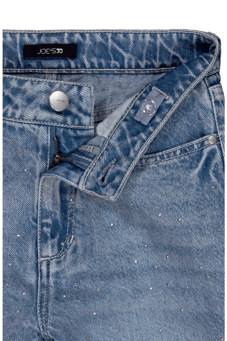 Kids' Mia Studded Wide Leg Jeans, Alternate, color, BLEACH WASH