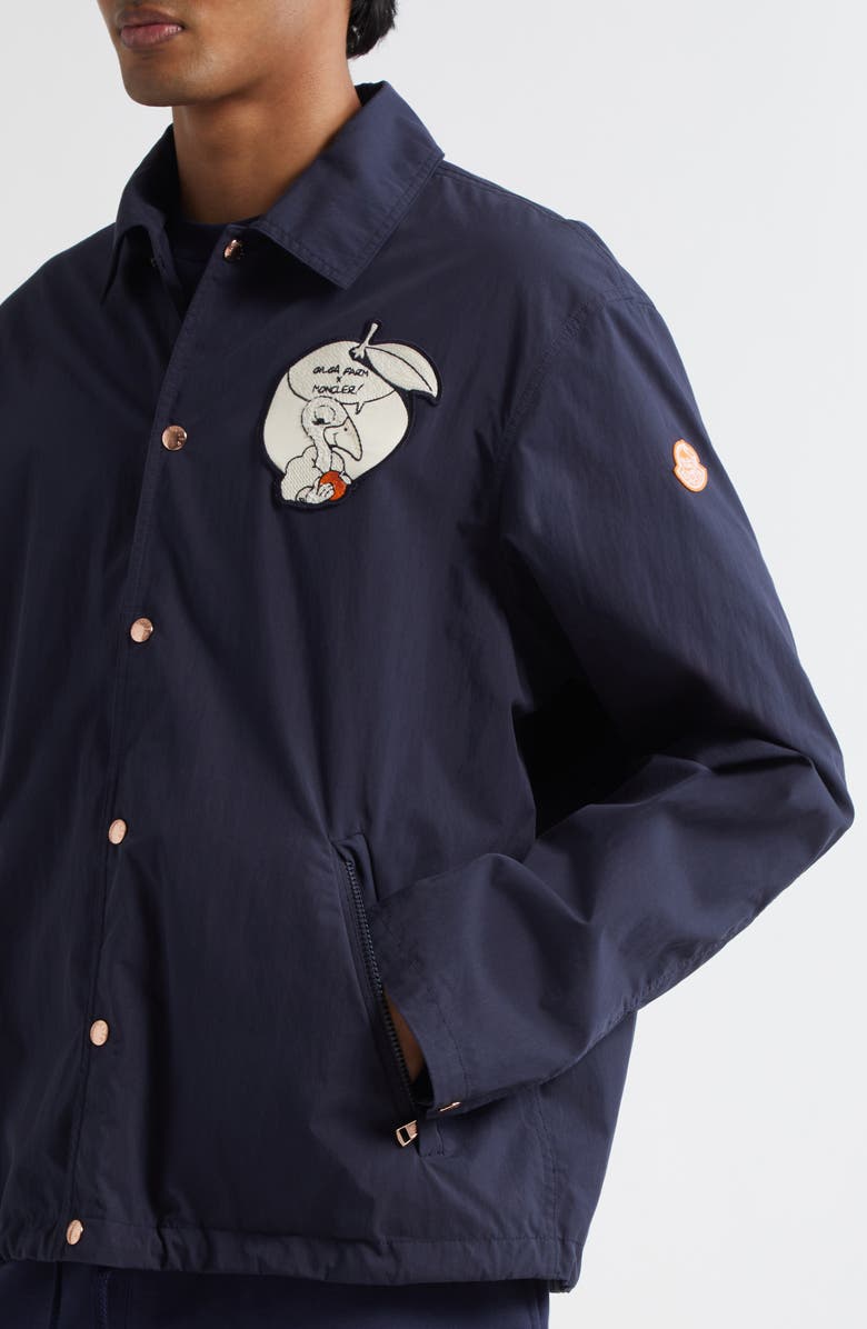 Moncler x Gilga Farm by Donald Glover Satsuma Canvas Jacket, Alternate, color, Navy
