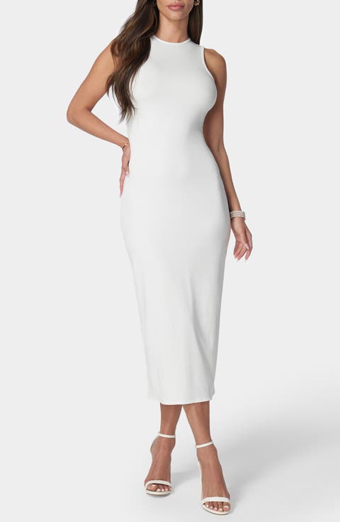 Ribbed Midi Tank Dress