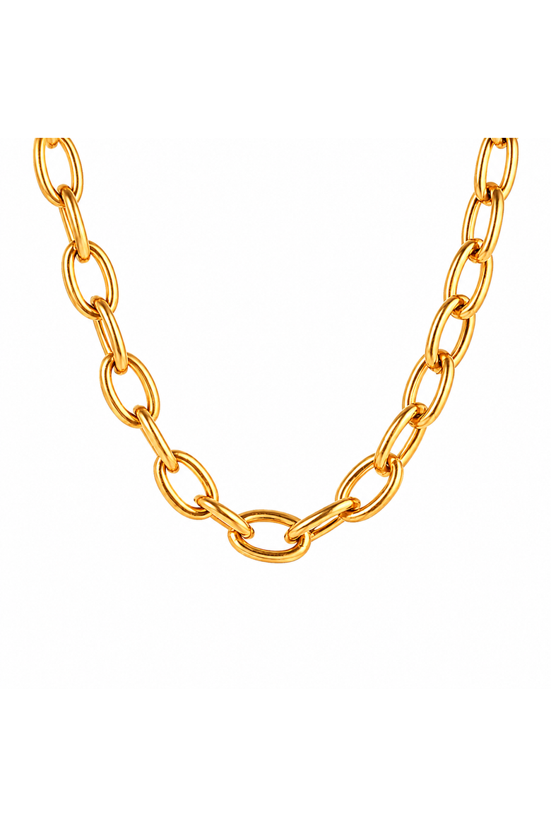 Calina Chunky Links Necklace, Main, color, Gold