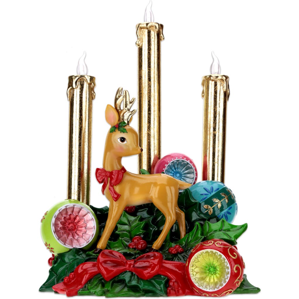Mark Roberts Lighted 3tier Christmas Candle In Multi
