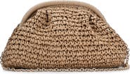 Antik Kraft Woven Straw Clutch