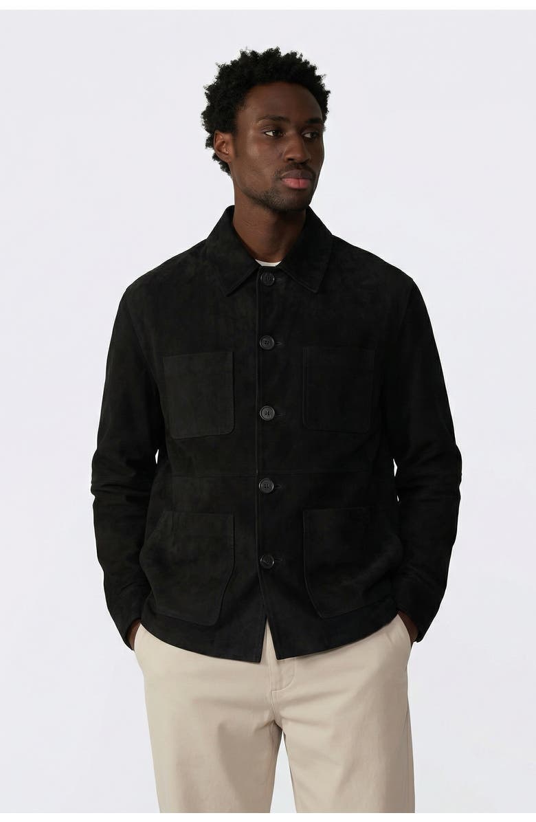 FURNIQ UK Beckett Suede Chore Jacket, Alternate, color, 