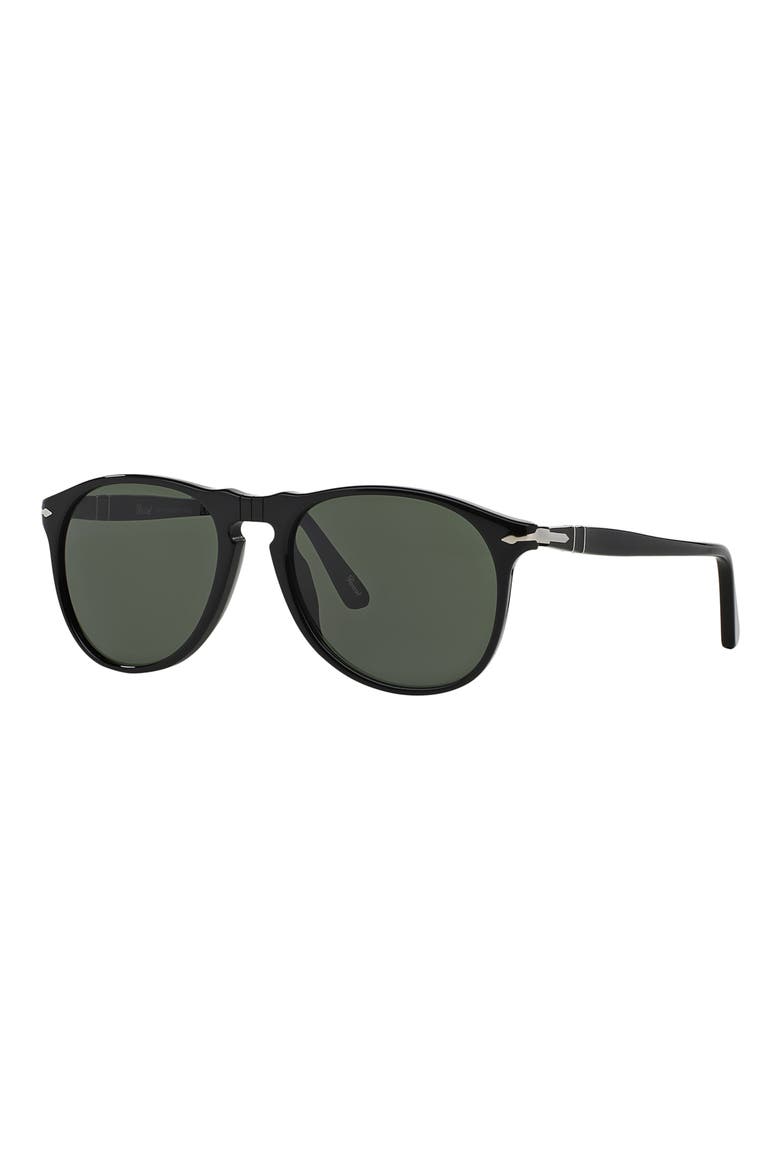 55mm Pilot Sunglasses, Alternate, color, BLACK