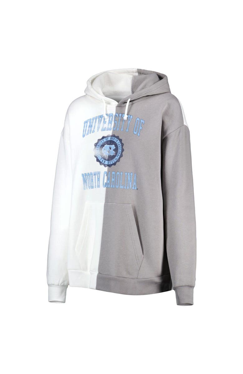 GAMEDAY COUTURE Women's Gameday Couture Gray/White North Carolina Tar Heels Split Pullover Hoodie, Alternate, color, White