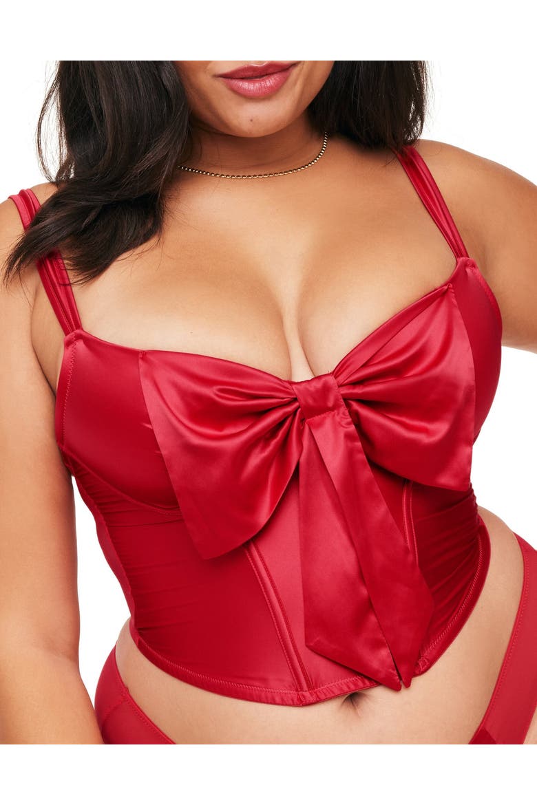 Arianna Contour Bustier, Main, color, Dark red