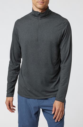 Outlet Vuori Ease Performance Half Zip - Charcoal Heather - S