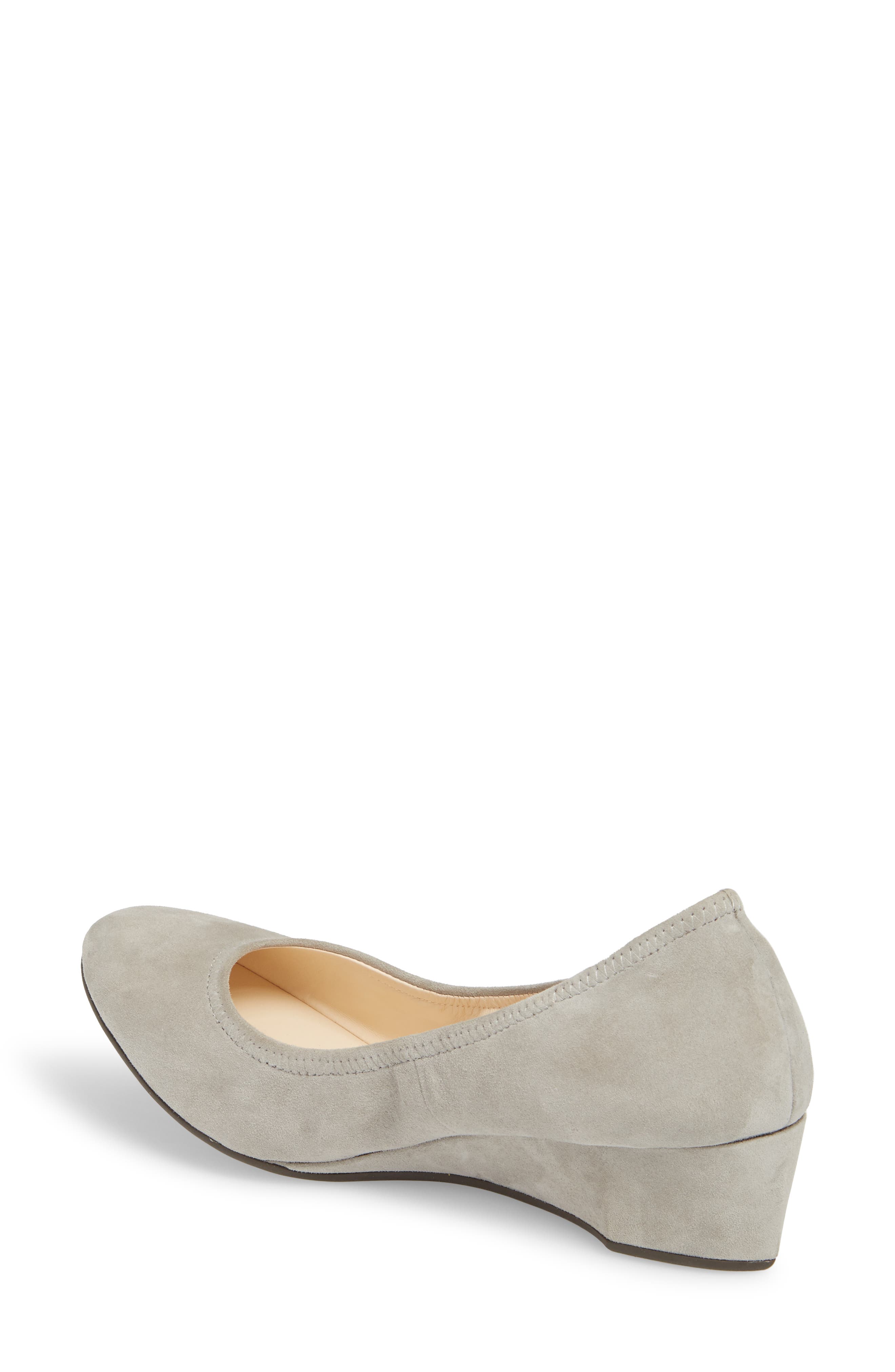 Sadie Wedge Pump, Alternate, color, IRONSTONE SUEDE