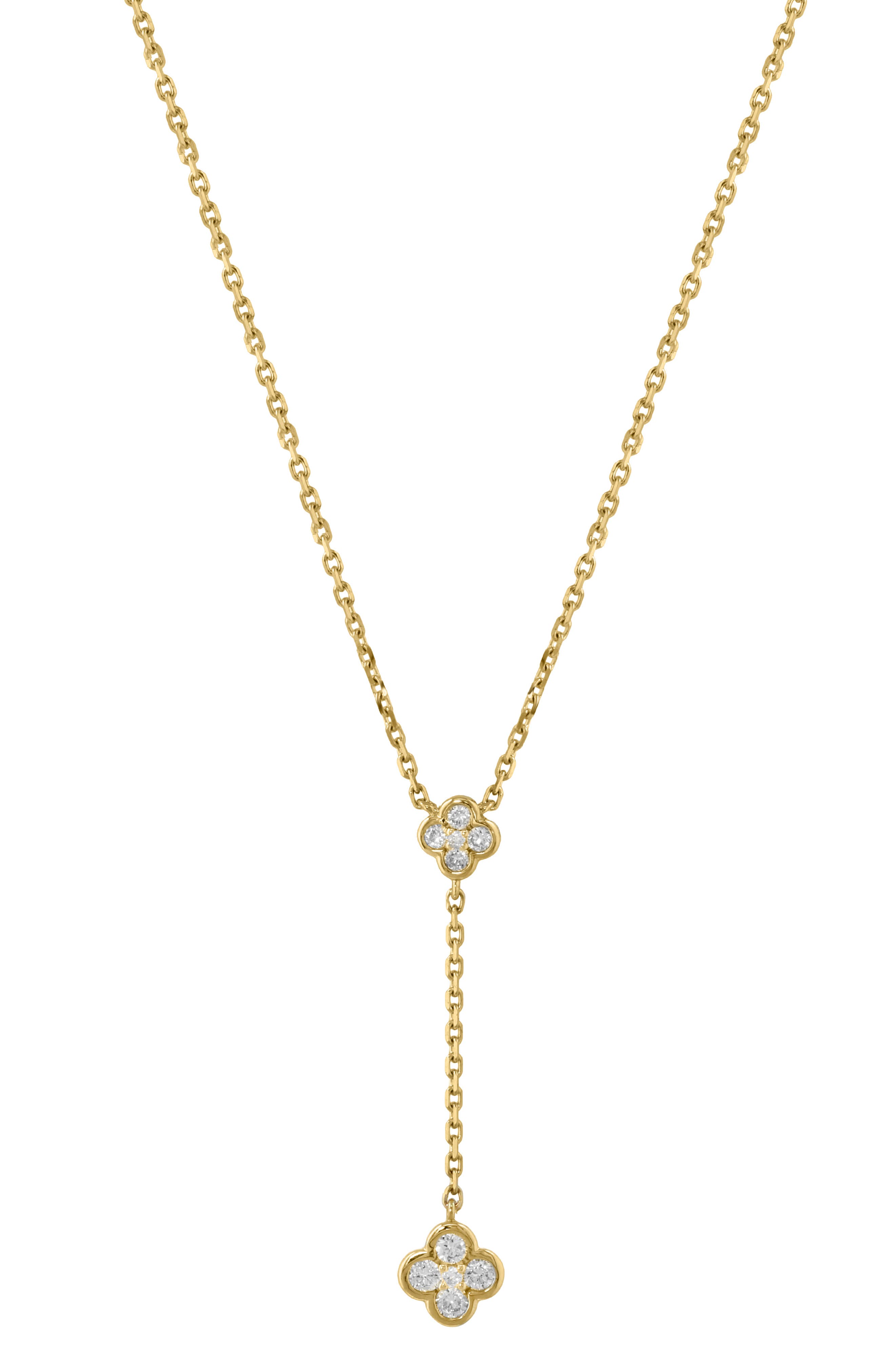 EFFY Diamond Clover Y-Necklace