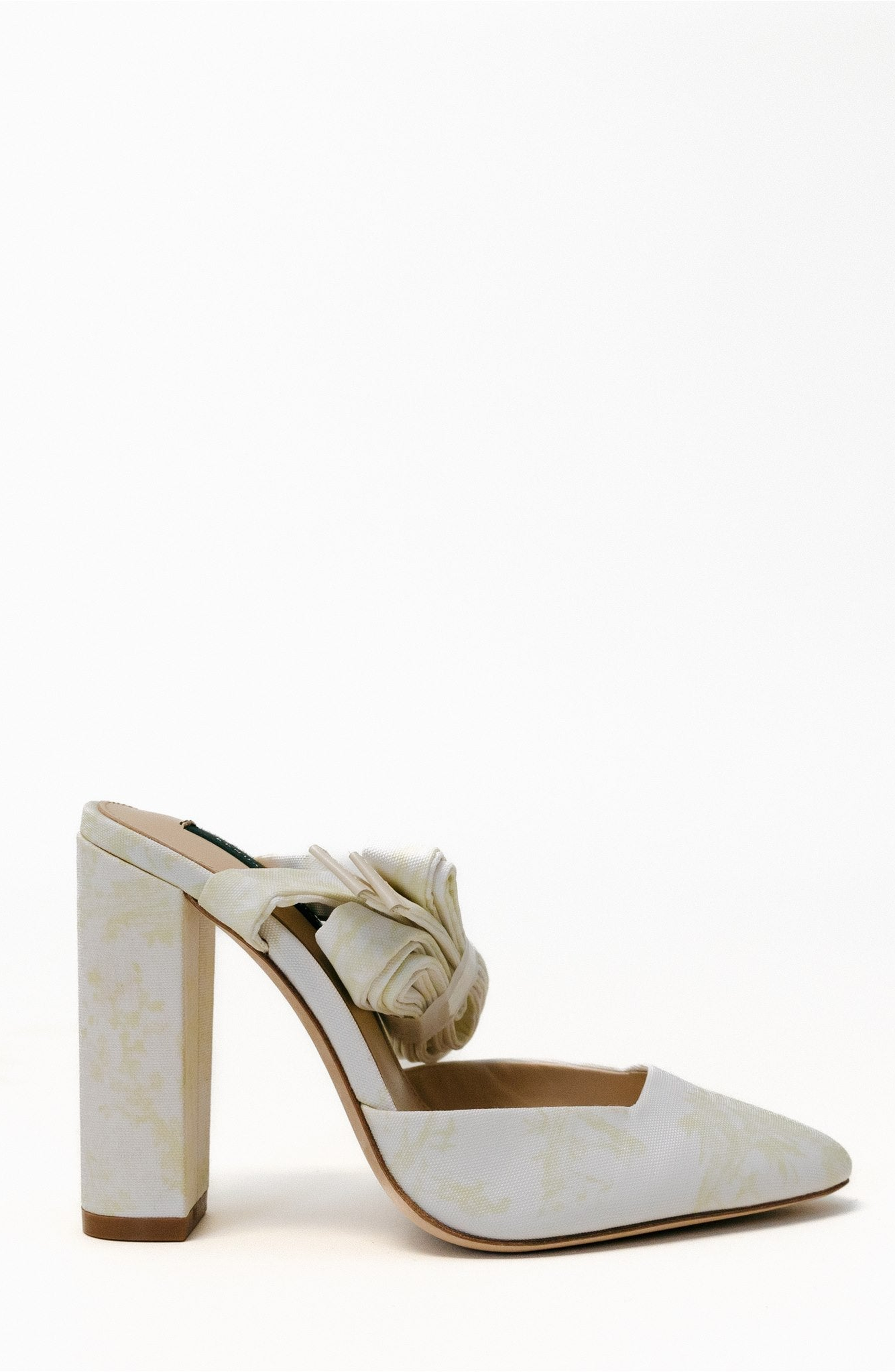 This One's For the Girls Pumps, Alternate, color, Yellow Toile
