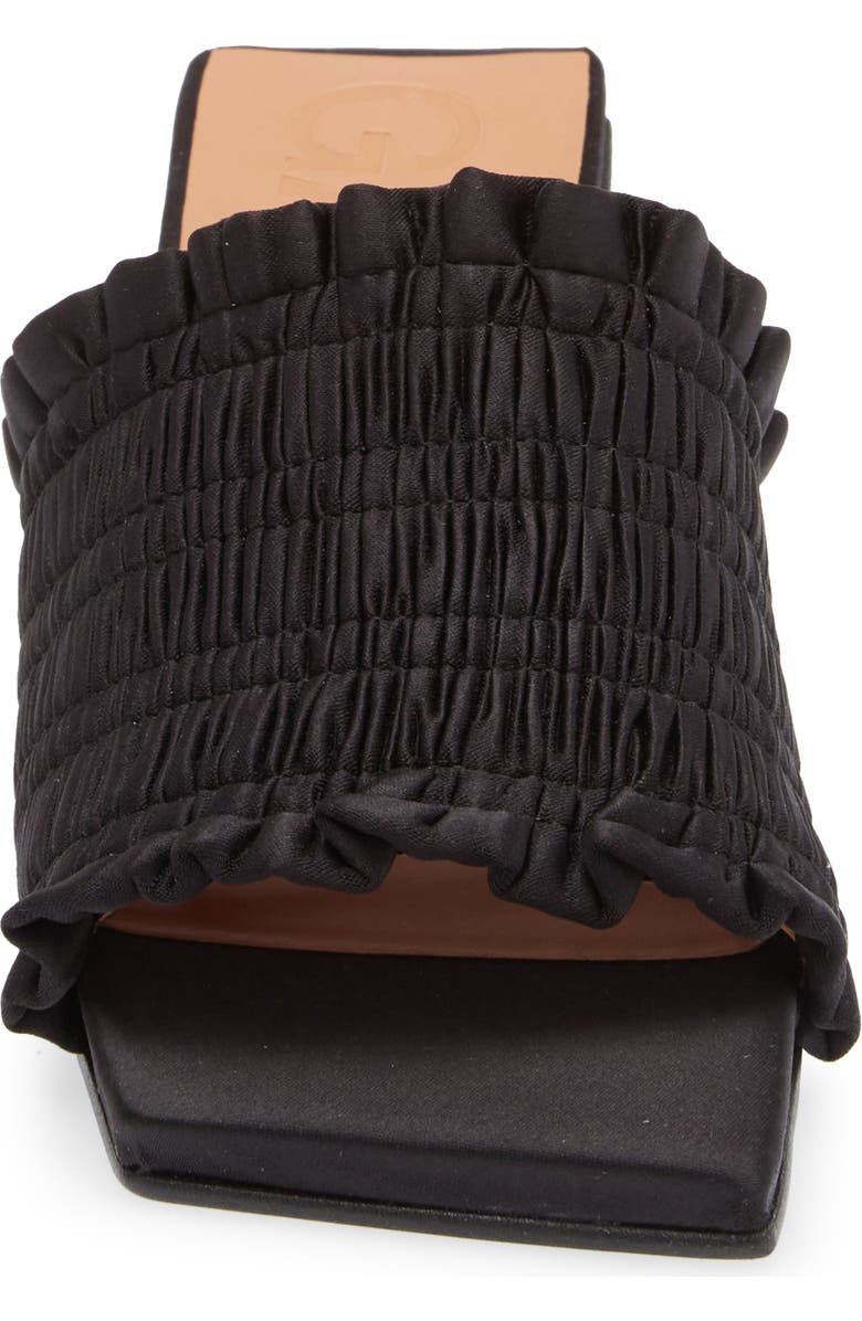 Ganni Smocked Slide Sandal, Alternate, color,