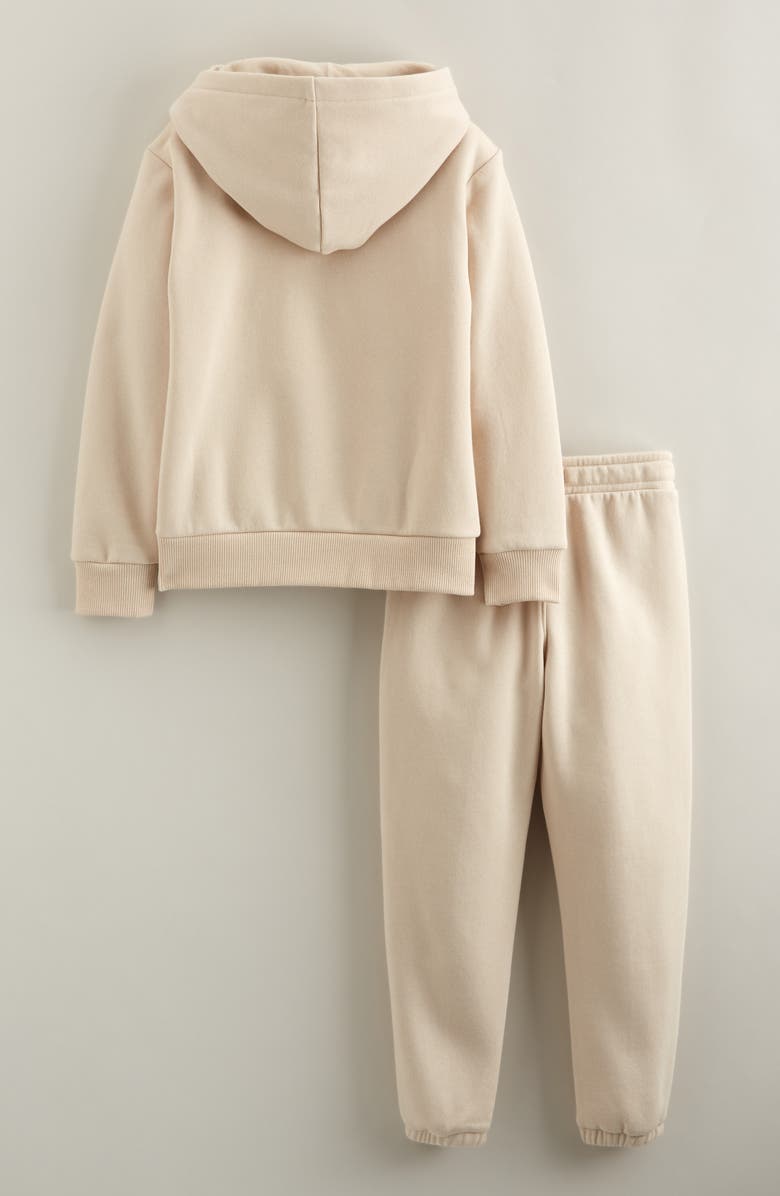 Tucker + Tate Kids' Printed Kanga Sweatshirt & Sweatpants Set, Alternate, color, Beige Critter Truck Graphic