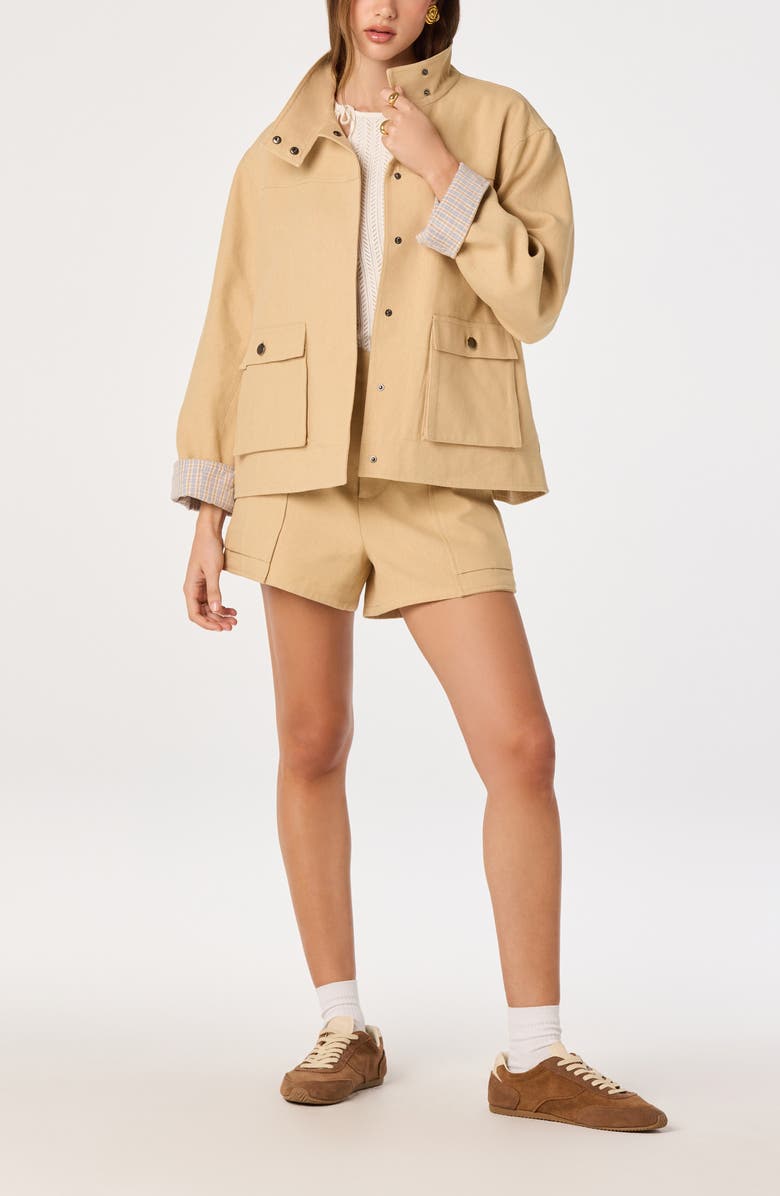 ASTR the Label Beron Cargo Shorts, Alternate, color, Tan