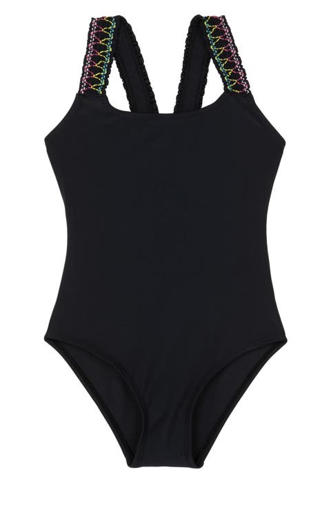 Ruffle Love Scoop Neck One Piece