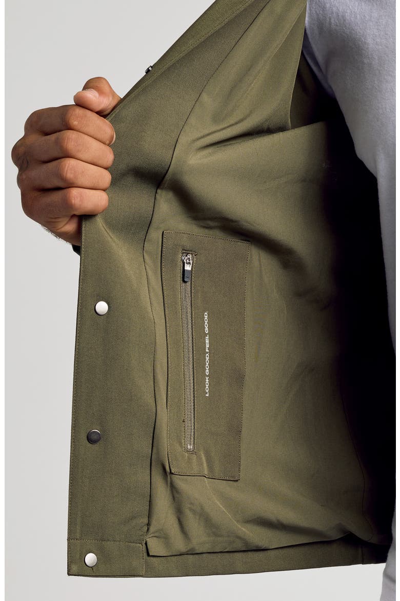 Water Repellent Coach's Jacket, Alternate, color, MILITARYGREEN