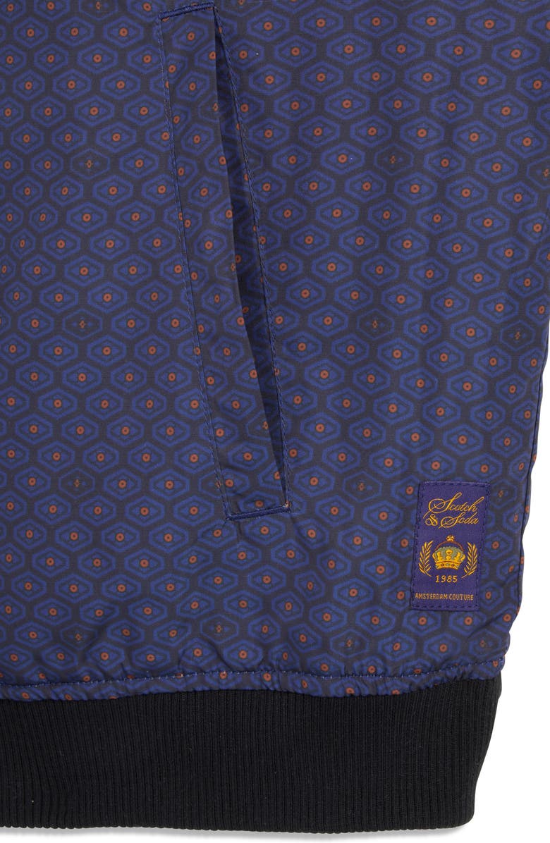 Scotch & Soda Reversible Bomber Jacket, Alternate, color, Black