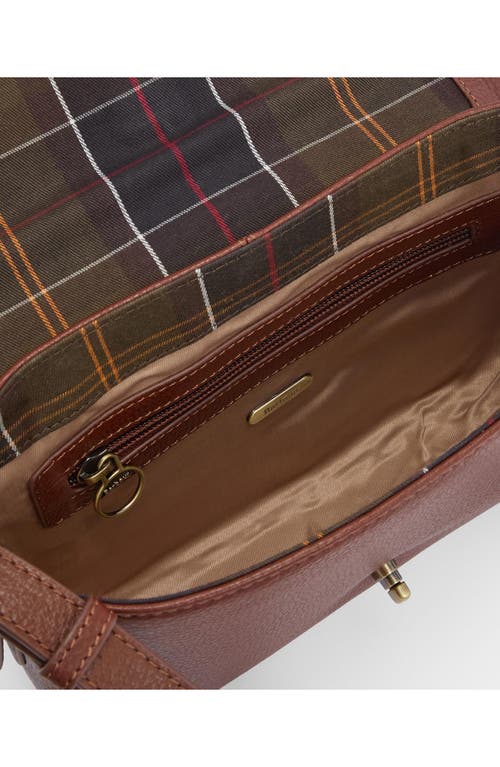 Barbour Rosa Leather Crossbody Bag In Brown