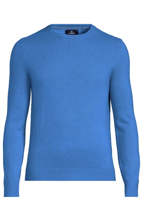 Lands' End Fine Gauge Cashmere Sweater In Blue