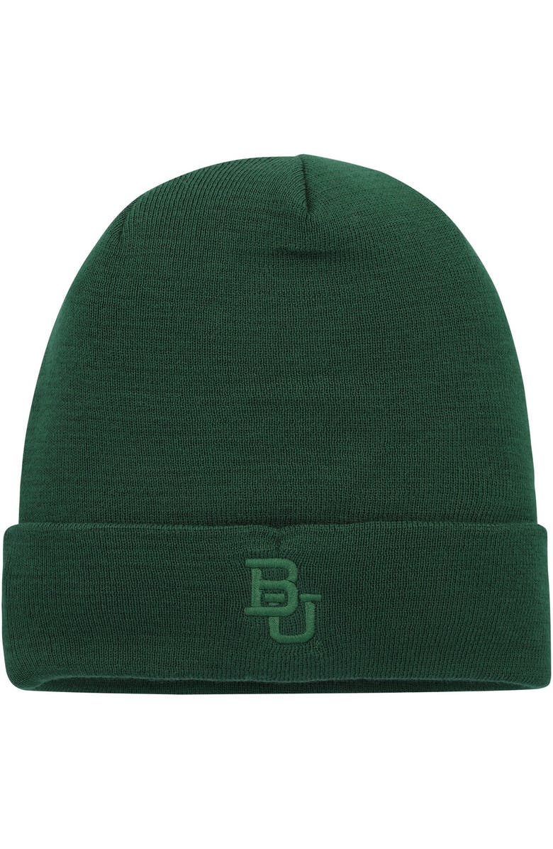 Nike Men's Nike Green Baylor Bears Tonal Cuffed Knit Hat, Main, color, 