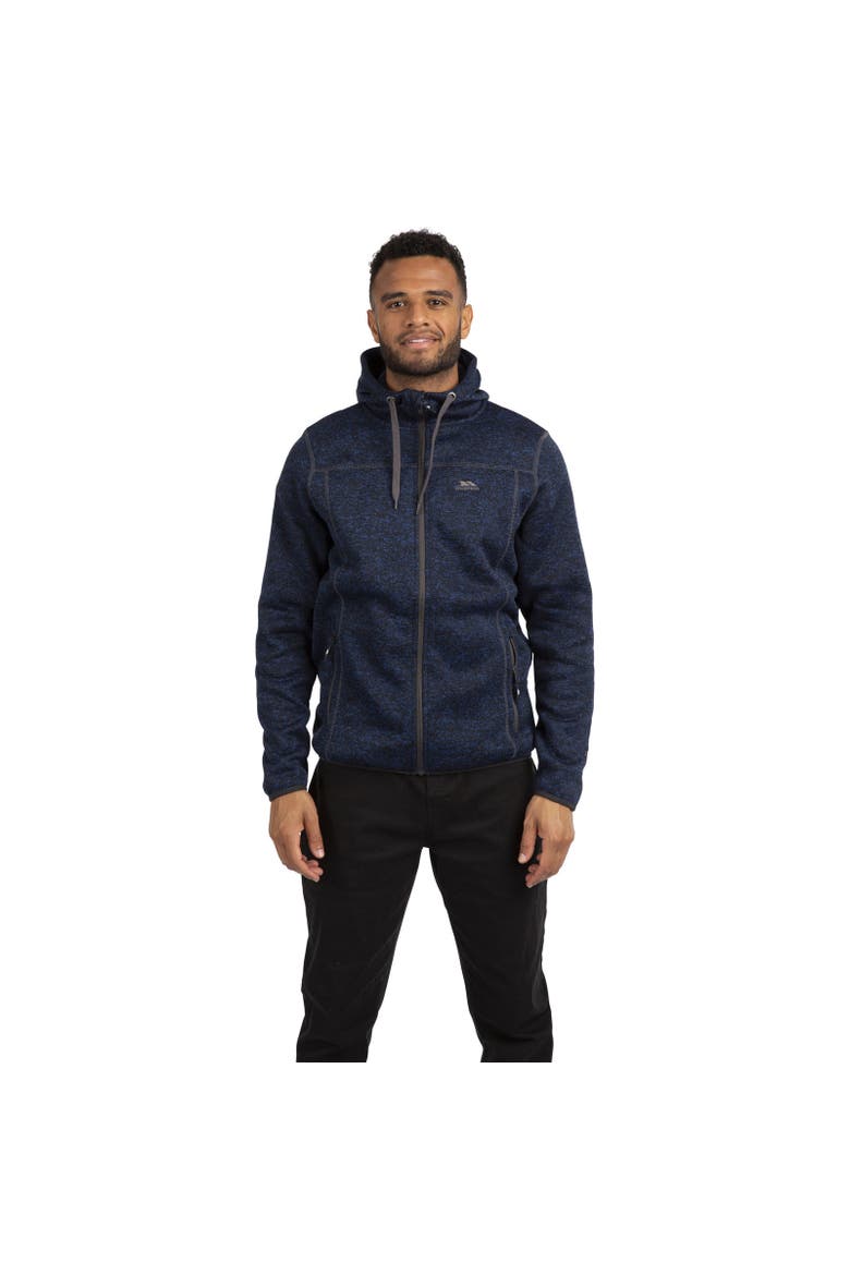 Odeno B Marl Fleece Jacket, Alternate, color, Navy