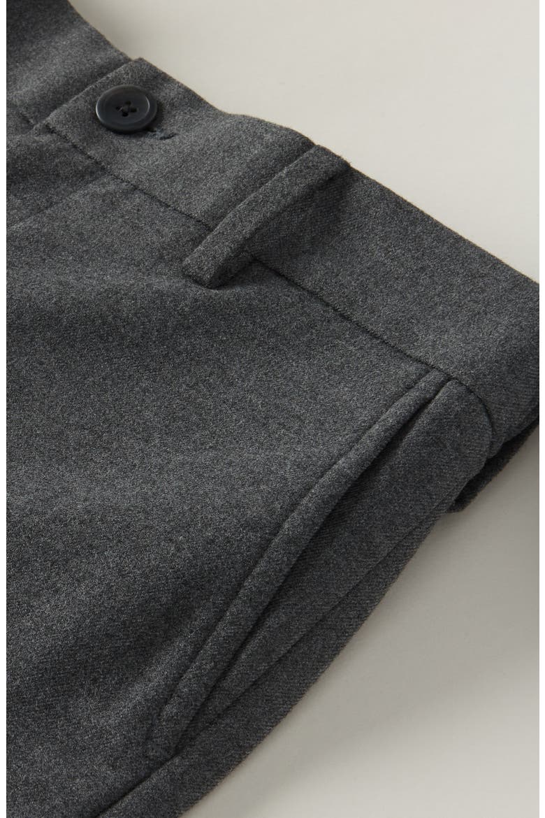 Kids' Flat Front Stretch Dress Pants, Alternate, color, CHARCOAL GREY HEATHER