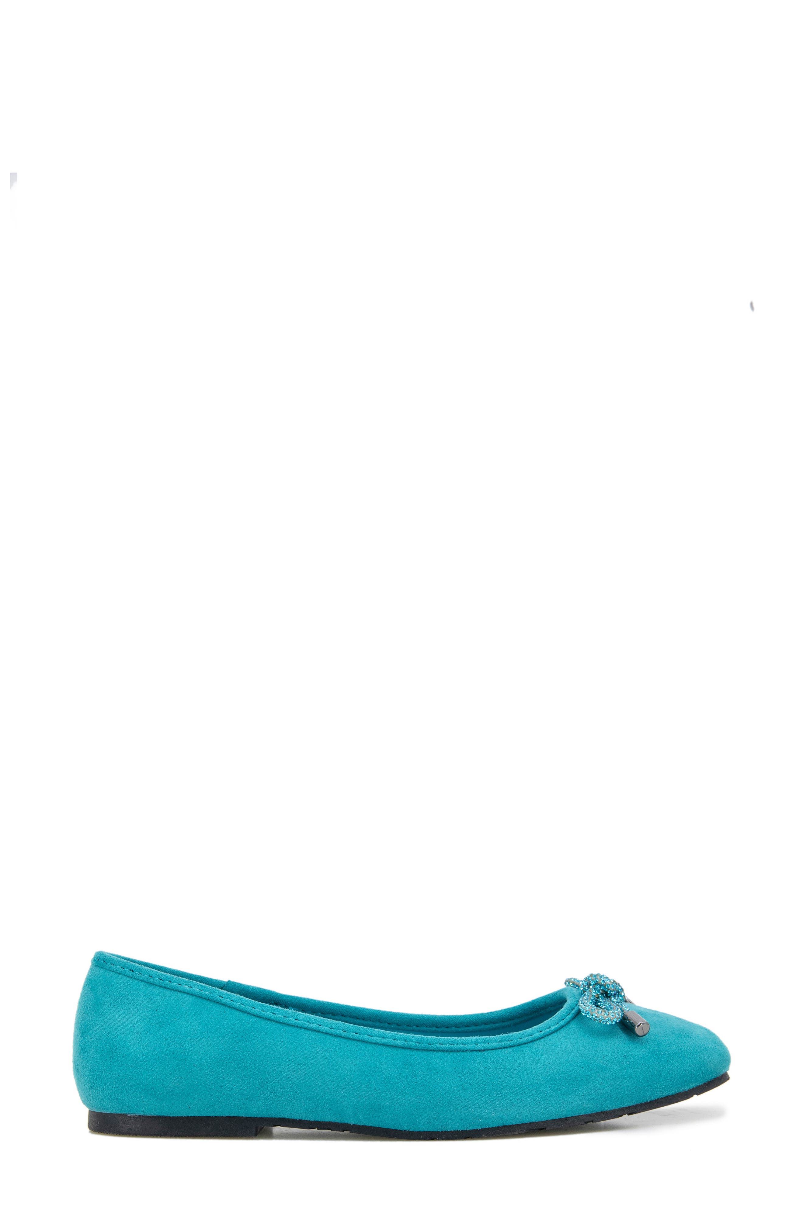Elstree Bow Flat, Alternate, color, TEAL MICRO