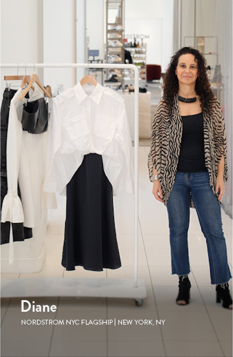 Relaxed Drape Shirtdress, sales video thumbnail