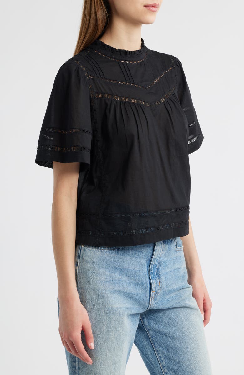 Rails Daisy Open Stitch Top, Alternate, color, Black