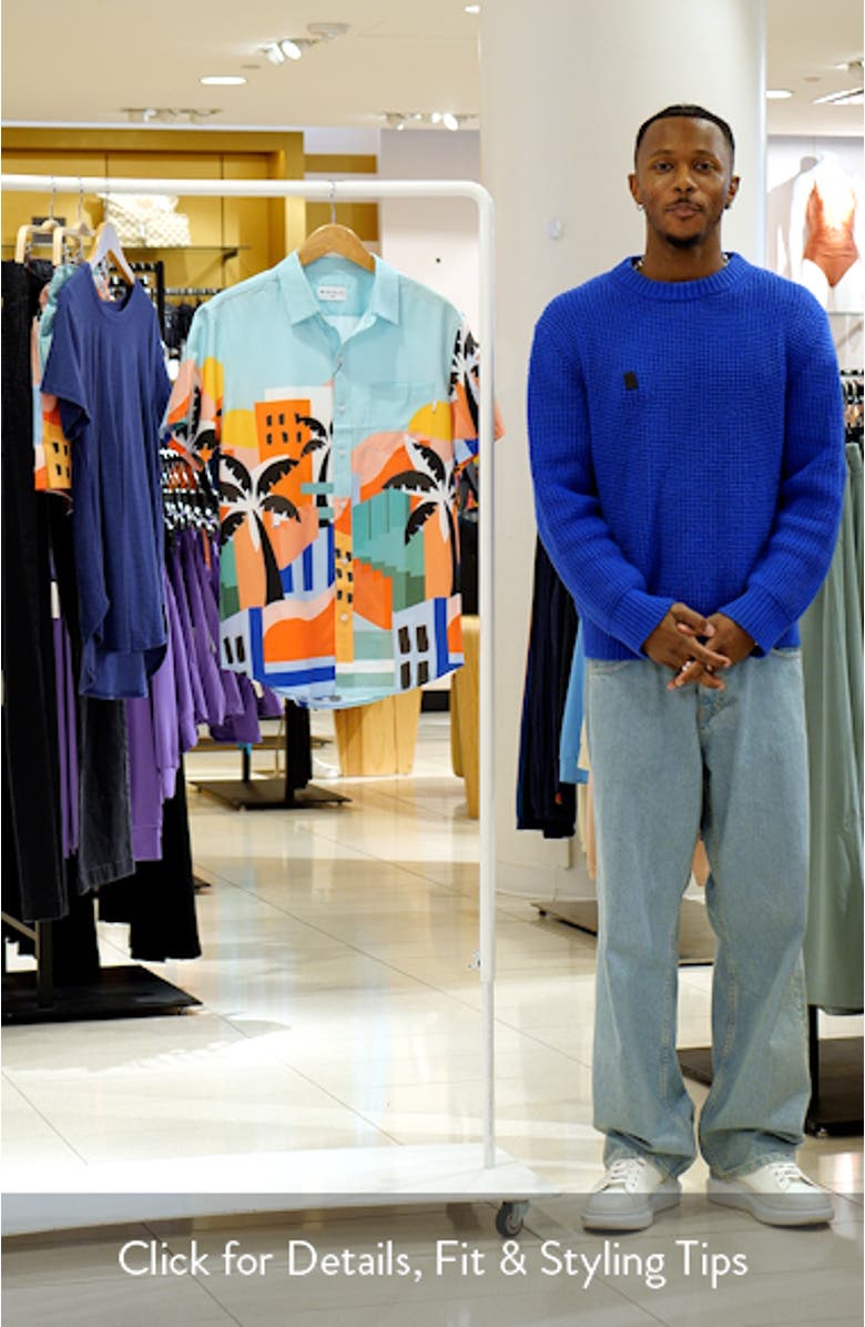 Tailored Fit Havana Waterproof Short Sleeve Performance Button-Up Shirt, sales video thumbnail