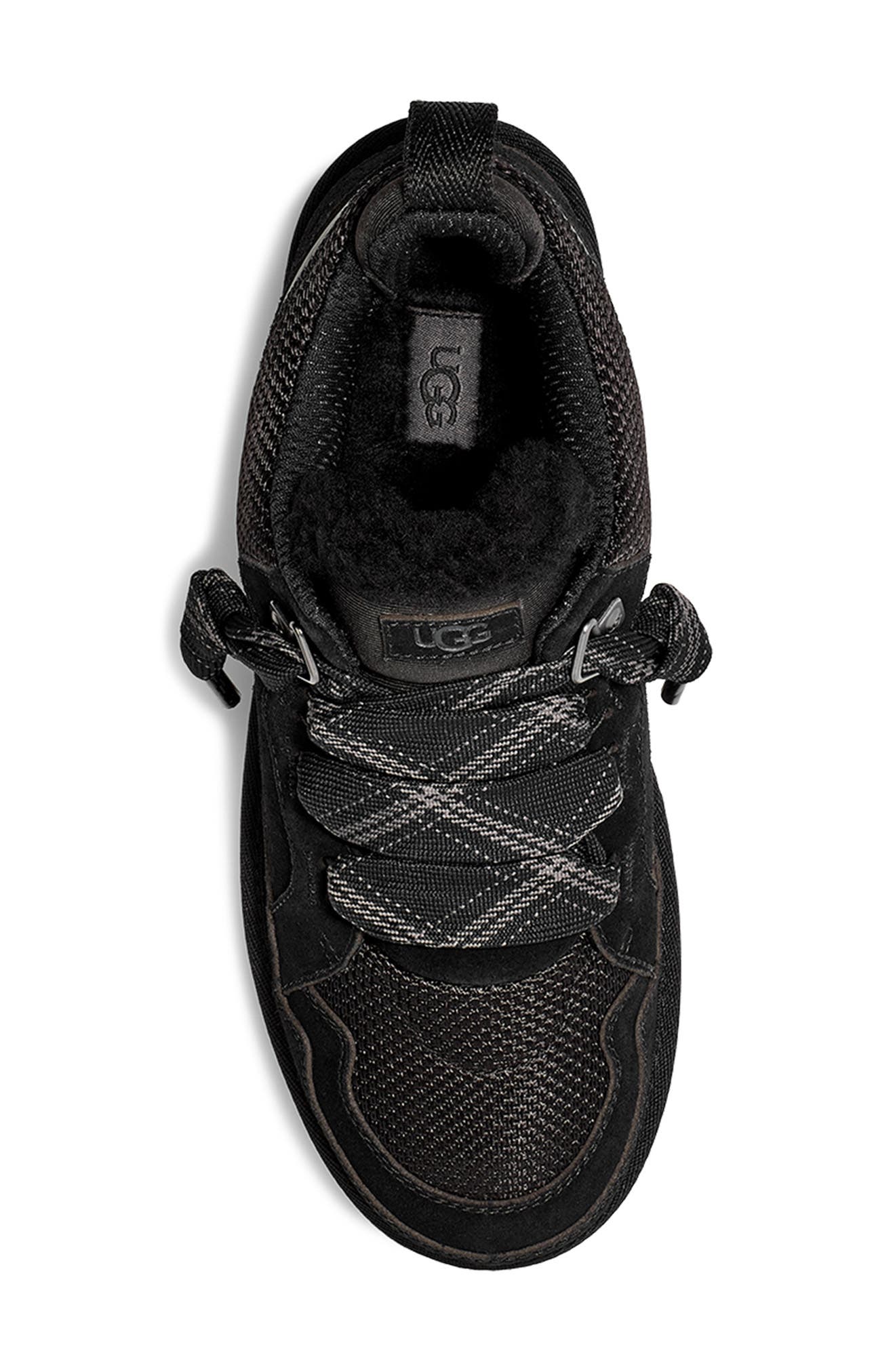 UGG<sup>®</sup> Kids' Lowmel Sneaker, Alternate, color, Blk