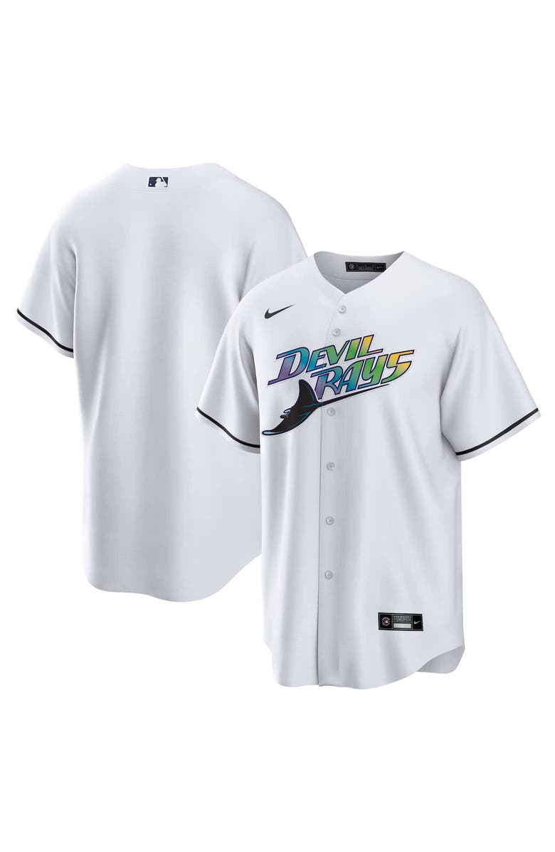 Nike Men's Nike White Tampa Bay Rays Home Replica Team Jersey, Alternate, color, White