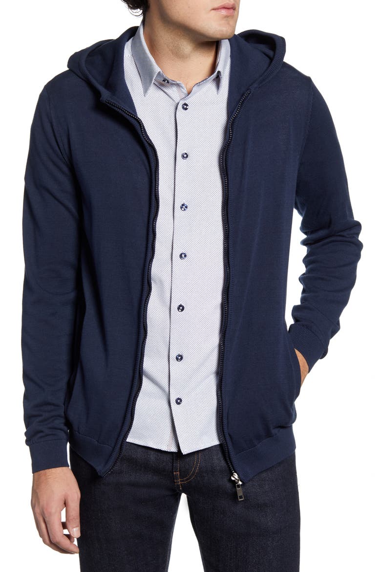 Zip Hoodie, Main, color, NAVY