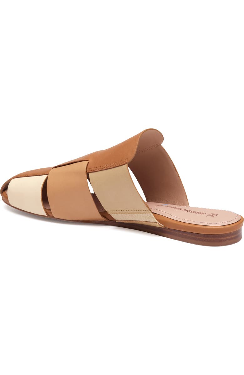 Johnston & Murphy Claire Leather Fisherman Mule Sandal, Alternate, color, Tan Multi Nappa Leather