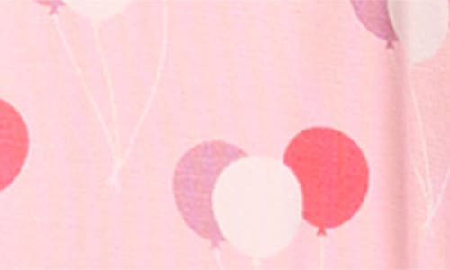 Kickee Pants Balloon Print Zip Fitted Footie In Pink