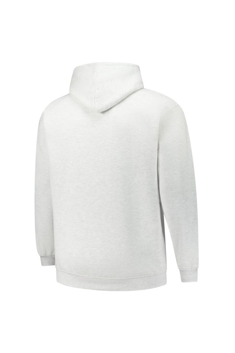 Men's Fanatics Heather Gray Detroit Red Wings Big & Tall Fleece Pullover Hoodie, Alternate, color, Heather Gray