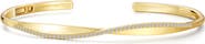 Lafonn Pavé Simulated Diamond Twisted Bangle Bracelet