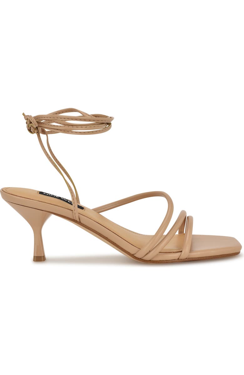 Nine West Hendy Ankle Wrap Sandal, Alternate, color, Light Natural
