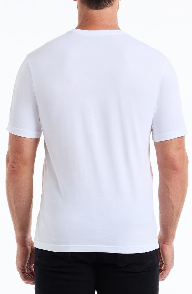 Robert Graham Tropical City Knit Graphic T-Shirt, Alternate, color, White