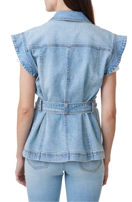 Habitual Strong Shoulder Vest In Fjord