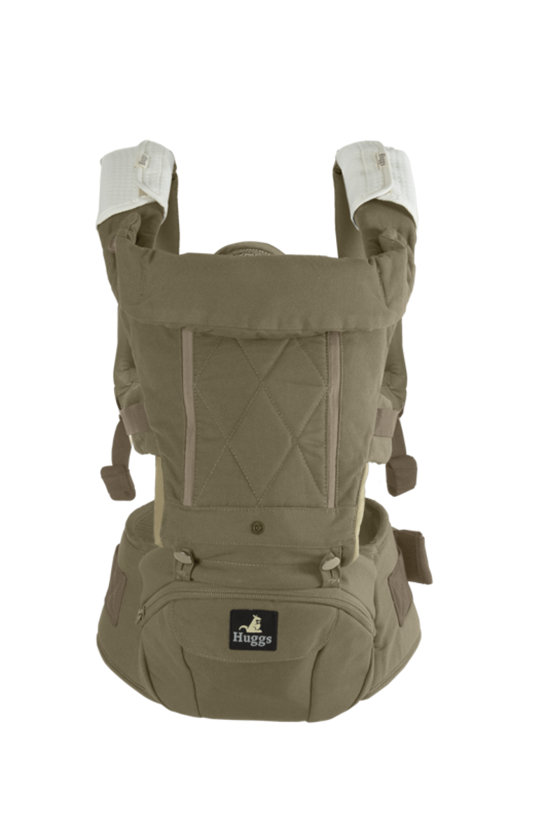 Huggs® Baby Hip Carrier With Patented Hipbelt, Main, color, Khaki Sand