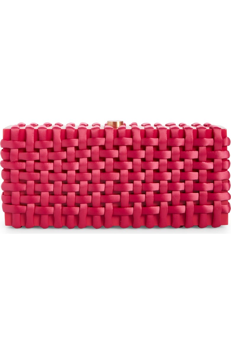 Cult Gaia Jasie Woven Box Clutch, Alternate, color,