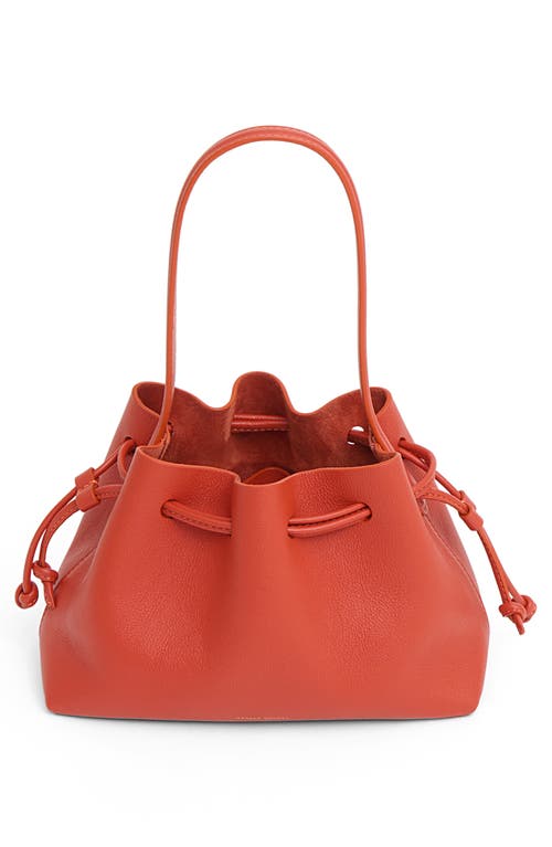 Mansur Gavriel Drawstring Pouchette Tote Bag In Red